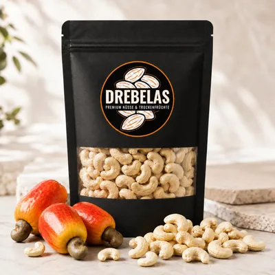 Produktbild von Cashewkerne, naturbelassen 1kg - Drebelas® Trockenfrüchte