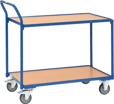 Immagine prodotto di Carrello da tavolo leggero 2 ripiani Maniglia verticale 1000 x 600 mm