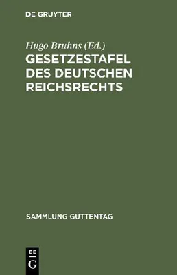 Produktbild von Gesetzestafel des deutschen Reichsrechts