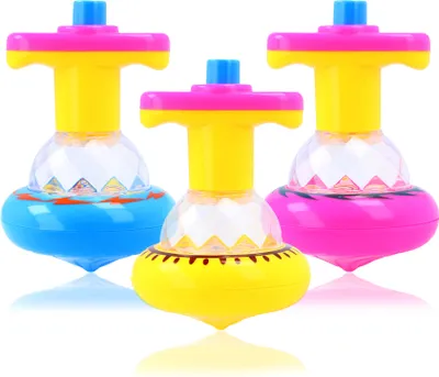 Zdjęcie produktu dla com-four® 3x spinning top game with light effects - duże bączki do zabawy dla dzieci [wybór jest różny]