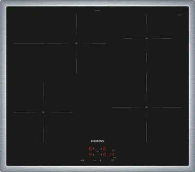 Image de Siemens EI645CFB6E Table de cuisson à induction cadre large et plat encastrable au sol