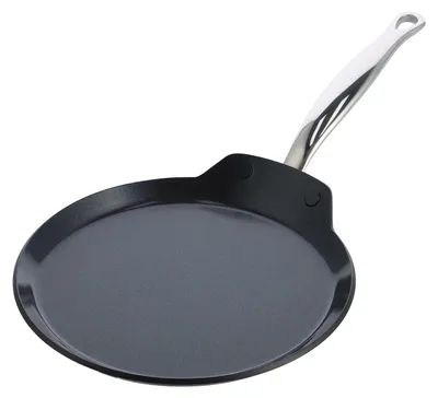Produktbild von GreenPan Barcelona Pro, Rund, Pfannkuchenpfanne, Schwarz, Keramik, 220 °C, Aluminium