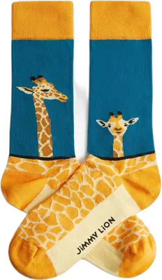 Image de Chaussettes Jimmy Lion GIRAFFE-BLUE pour Uni