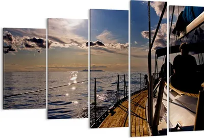 Produktbild von Bild auf Leinwand - Leinwandbild - Kroatien Yacht Segeln Segelboot - 150x100cm - Wand Bild - Wanddeko - Leinwanddruck - Bilder - Kunstdruck - Leinwand bilder - Wandkunst - EG150x100-0426