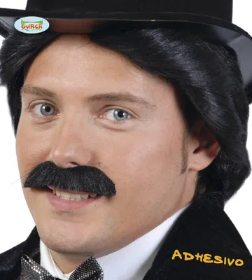 Produktbild von Schwarzer Schnurrbart zum Aufkleben