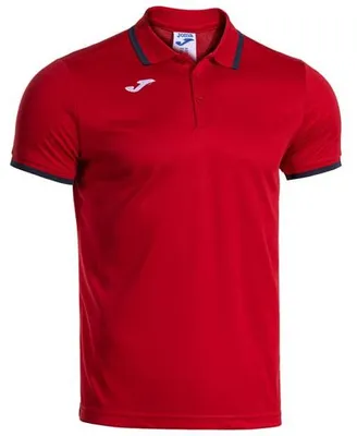 Productafbeelding van Joma Combi Premium T-shirt met korte mouwen en polo-kraag, herenmodel, rood-marineblauw, maat XXL