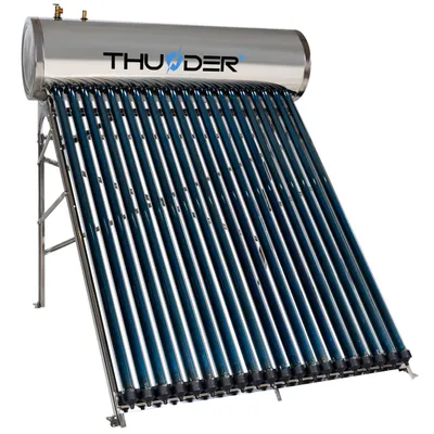 Obrázek produktu pro THUNDER Vakuový solární kolektor Heat Pipe 200 l 20 trubic solární ohřívač vody nerezová ocel SUS304 zásobník TUV solární systém