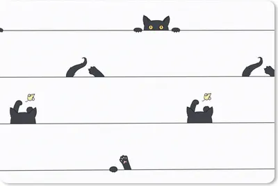 Produktbild von MuchoWow® Mauspad Mousepad Katze - Muster - Maus - Jungen - Mädchen - Kinder - Kinder 27x18 cm - Mousepads - Maus Mat - Pad - Mausunterlage - Büroartikel - Desk Matten