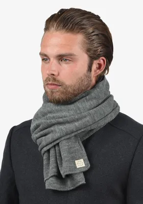 Image de BLEND BHScar Hommes Echarpe d'hiver en maille fine Unie Onesize