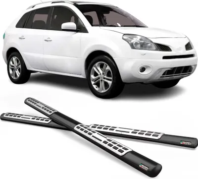 Image de Marchepieds Latéraux pour Renault Koleos 2008-2011 Acier Inoxydable Noir