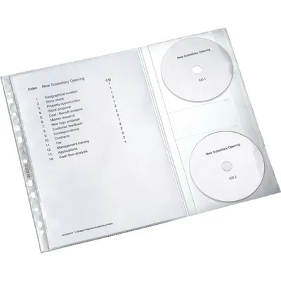 Immagine prodotto di Portadepliant LEITZ con aletta per CD, A4, PP, grana, 0,12 mm