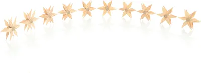 Produktbild von Weihnachtsdeko Aufsteckstern 10er SET BxHxT=8x8x2cm für Minilichterkette NEU