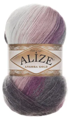 100g Farbverlaufsgarn Alize Angora Gold Batik 1986 Schattenrose