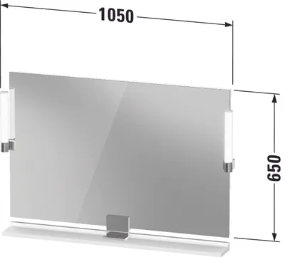 Produktbild von DURAVIT SV74230BD550000 Sivida Spiegel 1050x650x36,LED,Dimmf.