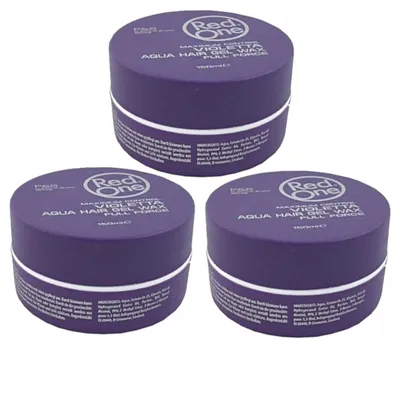 Produktbild von 3x RedOne Aqua Wax Hair Wax Haarwachs 150ml Violetta