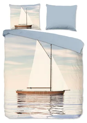 Productafbeelding van Good Morning Dekbedovertrek Katoen Renforcé Meri - blue 240x200/220cm