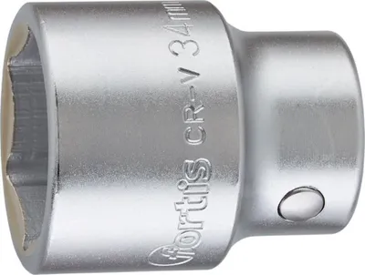 Image de Douille Fortis 6 pans 3/4" 34mm , 4317784733960