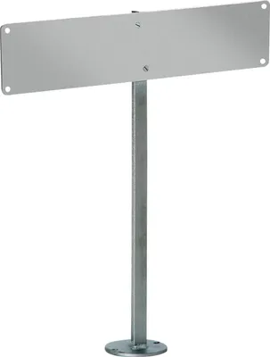 Produktbild von Alberts Nummernschild-Befestigung zum Aufschrauben feuerverzinkt Gesamthöhe 555 mm