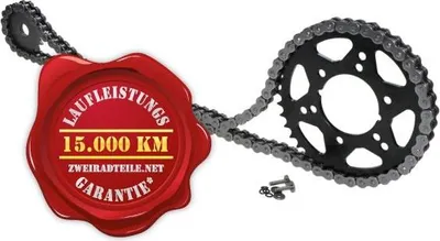 Produktbild von Kettensatz für Kawasaki KLE500 B6F, B7F 2006-2007 X-Ring verstärkt "17 zu 44"