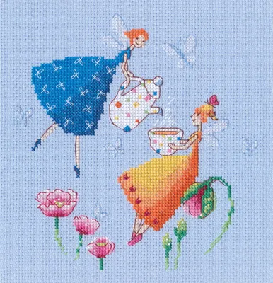 Imagen del producto de Kit de bordado "Tétime" de RTO Kreuzstich, con patrón de conteo, de 15x15,5 cm