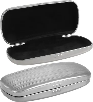 Produktbild von Brillenetui Hardcase, Aluminium Brillen Etui Hart, Metall Sonnenbrillen Etui, Brillenetui Hartschale für Damen Herren Kinder