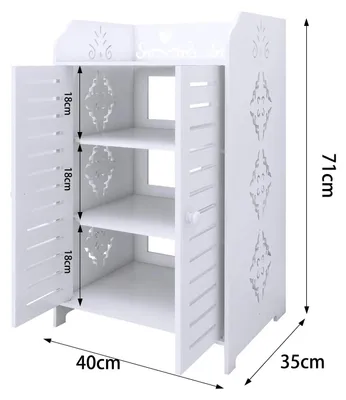 Image de Armoire à chaussures étroite avec porte - Étagère à chaussures à 3 niveaux - Rangement à chaussures autoportant - Rangement à chaussures pour entrée ou couloir - Blanc
