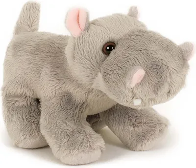 Produktbild von Plüschtier Flußpferd, 13cm,  Stofftier Kuscheltier Softplüsch Flusspferd Nilpferd