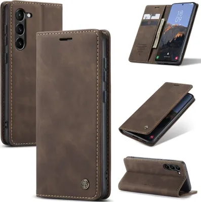Produktbild von Samsung Galaxy S24 Hülle - CaseMe 013 Klapphülle - Dunkelbraun