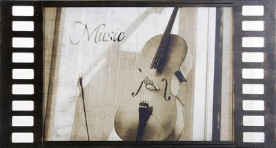 Obrázek produktu pro Hliníkový obraz VIOLIN2 60x30