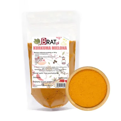 Obrázok produktu pre Kurkuma mielona 200g Brat.pl