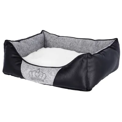 Produktbild von Kerbl Hundebett Chiara 55 x 45 cm Grau und Schwarz 80361
