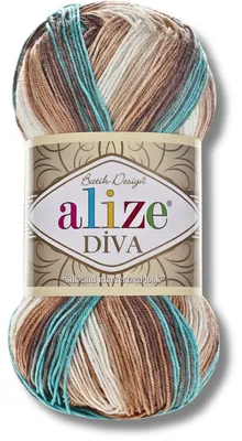 Produktbild von Alize 1x 100g Diva Batik Wolle mit Farbverlauf, Häkeln, Stricken (4603)