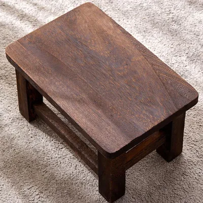 Produktbild von Hocker rechteckig, Massivholz, für Wohnzimmer