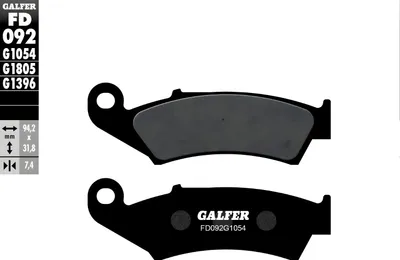 Produktbild von Bremsbeläge Set Galfer 2x FD092G1054 Semi-Metall vorne für Honda TRX EX X SportTrax 250 ccm
