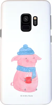 Produktbild von Mr. & Mrs. Panda Samsung Galaxy S9 Handyhülle Schwein Glühwein - Weiß - Geschenk, Handycover, Weihnachten, Cover, Handy Schutzhülle, Hülle, Punsch, Glühschwein
