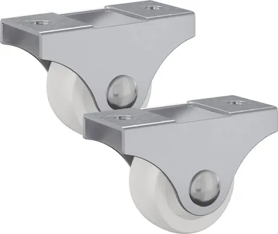 Produktbild von Bockrolle 2 pcs Weiß 42 x 11,5 x 29 mm Eisen