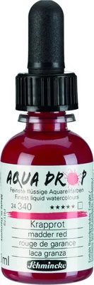 Produktbild von Schmincke Aqua Drop Aquarell Krapprot 30ml 24340034 Airbrush Illustration