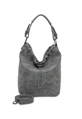 Produktbild von Fritzi aus Preußen Schultertasche Umhängetasche Poppi04 Vintage Hobo Bag Anthra dunkelgrau