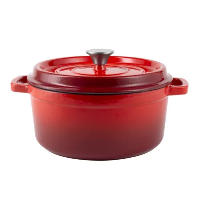 Produktbild von Emaillierter Gusseisentopf mit Deckel 4,3L von Vintage Cuisine