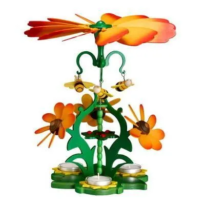 Produktbild von Tischpyramide Blumen mit Bienen HxLxB 29x26x26cm NEU