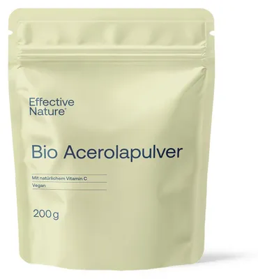 Produktbild von Acerola Pulver Pulver von effective nature - 200 Gramm