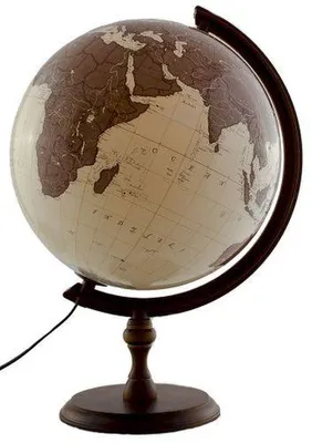 Produktbild von Antiker beleuchteter Globus, 32 cm