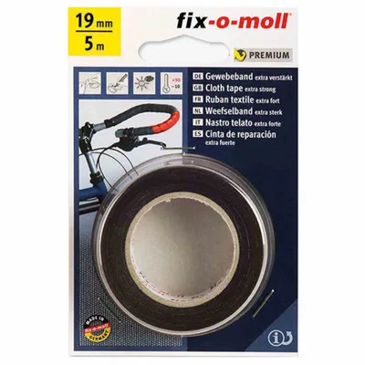 Produktbild von Fix-o-moll Powerband Textil 5mx19mm schwarz