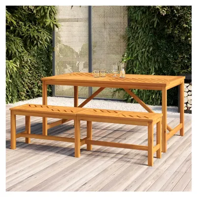 Produktbild von Garten-Esstisch Terrassentisch Outdoor Tisch 150x90x74 cm aus massivem Akazienholz
