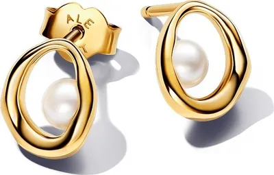 Immagine prodotto di Pandora Orecchini con perle coltivate d'acqua dolce di forma ovale lavorate e trattate 263295C01 Orecchini
