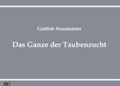 Produktbild von Das Ganze der Taubenzucht