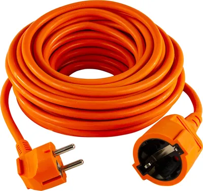 Produktbild von REV Verlängerungskabel - Verlängerung mit Winkelstecker 10m, 3680W - orange