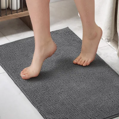 Zdjęcie produktu dla Dywanik łazienkowy DarianA Standard Plus 60×90 cm szary mata łazienkowa miękki antypoślizgowy