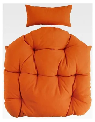Produktbild von Sitzkissen für Hängesessel - Rückenpolster und Auflage (Orange)