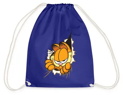 Produktbild von Spreadshirt Garfield Hier Ist Garfield Turnbeutel, One size, Königsblau